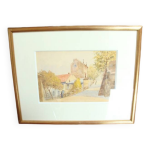 Aquarelle coin de rue Aquarelle coin de rue