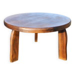 Aranjou table basse d'appoint, orme, france, années 1970 / 80 Aranjou table basse d'appoint, orme, france, années 1970 / 80