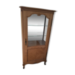 Argentier vitrine ancien en bois massif