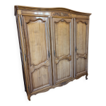 Armoire 3 portes style louis xv sculpte rangement modulable