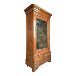 Armoire ancienne franaise louis philippe / armoire orme et chne, porte miroir, xixe sicle