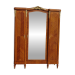 Armoire ancienne style louis xvi avec bronzes et marqueterie de bois