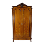 Armoire art nouveau marquete en acajou, france, circa 1900
