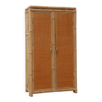 Armoire en bambou et rotin du milieu du si�cle, italie vers 1960