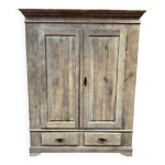 Armoire biblioth�que en ch�ne massif