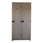 Armoire blanche en bois