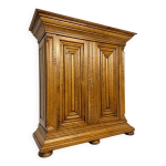Armoire en bois massif de francfort forme gomtrique vintage penderie