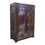 Armoire bretonne xixme en merisier, chne et chtaignier