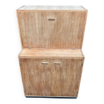 Armoire buffet haut scandinave en teck 2 corps