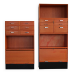 Armoire de bureau modulaire vintage, suède Armoire de bureau modulaire vintage, suède