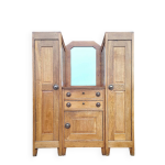 Armoire coiffeuse ancienne, meuble buffet vintage, vaisselier