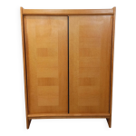 Armoire dressing vintage guillerme et chambron en chêne massif années 60 Armoire dressing vintage guillerme et chambron en chêne massif années 60