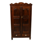 Armoire  pices de pondichery, en teck et palissandre 1900