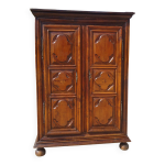 Armoire poque et style louis xiii en noyer