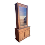 Armoire  fusils en bois brut