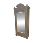 Armoire  glace fin xixe loupe d rable peint