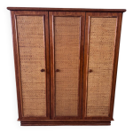 Armoire maugrion roche bobois en rotin 1980