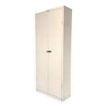 Armoire mdicale industrielle robuste en mtal avec 8 tagres amovibles, allemagne 1960