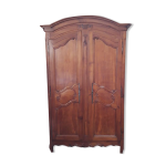 Armoire en merisier xix, louis xv