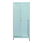 Armoire parisienne vintage bleu vert gris