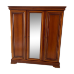 Armoire penderie en plaquage merisier