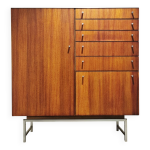 Armoire de salon vsj - 125 par k gnther et h brechtmann pour fristho f