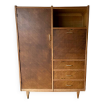 Armoire secrétaire scandinave 1960 Armoire secrétaire scandinave 1960