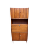 Armoire secrtaire scandinave vintage en chne 1950