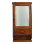 Armoire de toilette art dco en bois avec miroir, france annes 1930