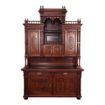Armoire, vaisselier en chne, allemagne premire moiti du xxme s.
