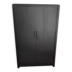 Armoire vintage en bois noir