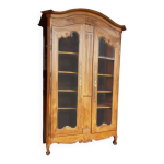 Armoire vitrine en merisier