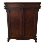 Armoire xixe en ronce de noyer - louis - philippe / napol�on iii