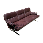 Arne norell mid century chrome and leather sofa Arne norell mid century chrome and leather sofa