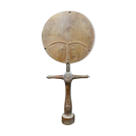Art africain afrique - poupe de fertilit ashanti sur socle - ghana - 38 cms