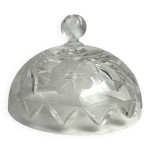 Arts de la table, cloche � fromage verre grav� xx�me