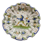 Assiette ancienne en faence de moutiers