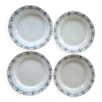 Assiettes anciennes gien en terre de fer