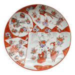 Assiette ancienne en porcelaine kutani, poque meiji, xixe sicle