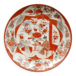 Assiette ancienne en porcelaine kutani, poque meiji, xixe sicle