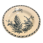 Assiette ancienne porcelaine opaline de gien