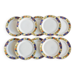 Assiettes anciennes sarreguemines et digoin