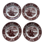 Assiettes anciennes en terre de fer château de neuschwanstein Assiettes anciennes en terre de fer château de neuschwanstein