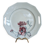 Assiette avec anses plat de service en cramique saint amand modle simone