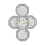 Assiettes arcoroc blanches  rayure noires modle octime des annes 80