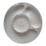 Assiette  artichaut porcelaine blanche pillivuyt