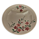 Assiette à asperges sarreguemines décor aigues vives début xxème Assiette à asperges sarreguemines décor aigues vives début xxème