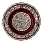 Assiette bois et nacre