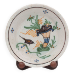 Assiette calotte de nevers, fin xviiie Assiette calotte de nevers, fin xviiie