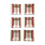 Assiette carre creuse moderne srie de 6